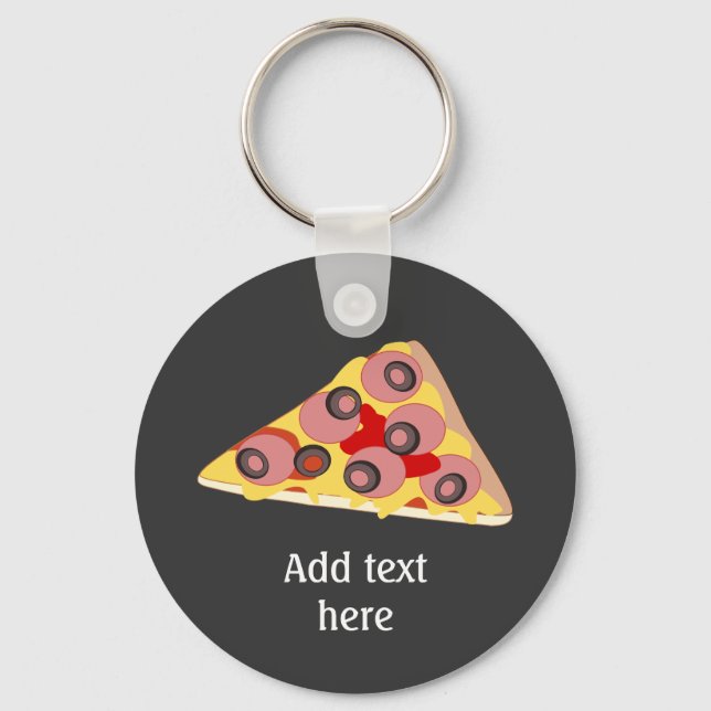 Llavero Customize this Pizza Slice graphic (Anverso)