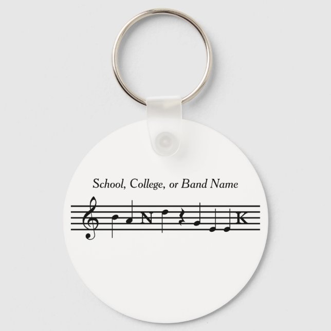 Llavero Customized Band Geek Key Chain (Anverso)