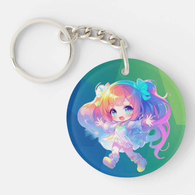 Llavero Cuta Chibi Dancing 1 Keychain (Frente)