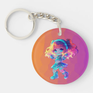 Llavero Cuta Chibi Dancing 2 Keychain