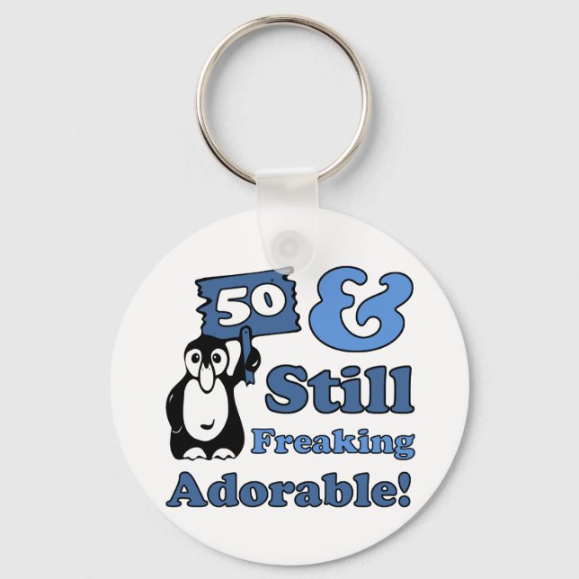 Llavero Cute 50° Cumpleaños Para Las Mujeres (Anverso)