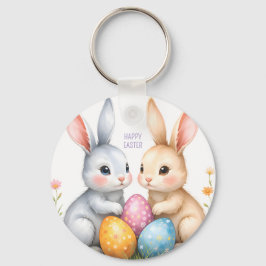 Llavero Cute acuarela Abundantes de Pascua Felices Pascuas