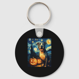 Llavero Cute American Staffordshire Terrier Dog Halloween
