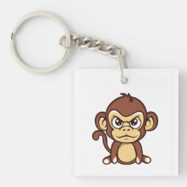 Llavero Cute Angry Baby Monkey Keychain