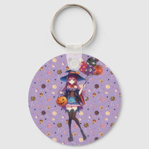 Llavero Cute Anime Halloween Witch