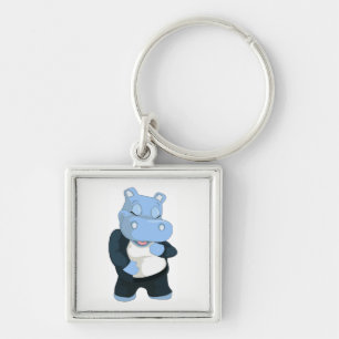 LLAVERO CUTE AZUL HIPPO