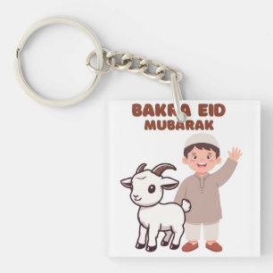 Llavero Cute Bakra Eid Mubarak - Camiseta de celebración d
