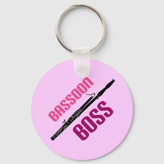 Llavero Cute Bassoon Boss Music Gift (Anverso)