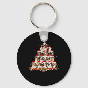 Llavero Cute Beagles Christmas Tree Dog Santa Xmas Tee Fun