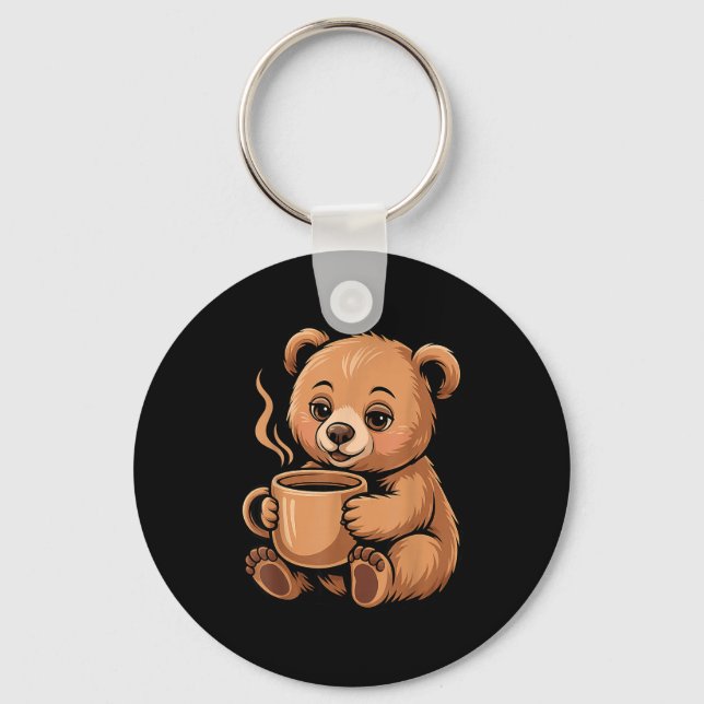 Llavero Cute Bear Design For Bear Lover And Bear  (Anverso)