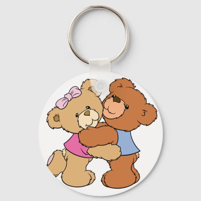 Llavero Cute Bear Hug Bears (Anverso)