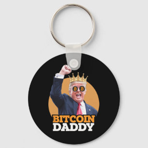 Llavero Cute Bitcoin Daddy Trump Cripto King Money Evoluti