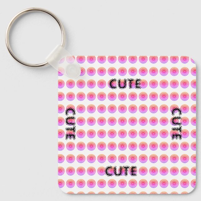 LLAVERO CUTE_ BLACK AND PINK KEYCHAIN (Anverso)