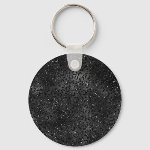 Llavero Cute Black Cheetah Leopard Skin Print Animal