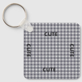 LLAVERO CUTE_ BLACK Y GRIS OSCURO KEYCHAIN