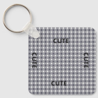 LLAVERO CUTE_ BLACK Y GRIS OSCURO KEYCHAIN