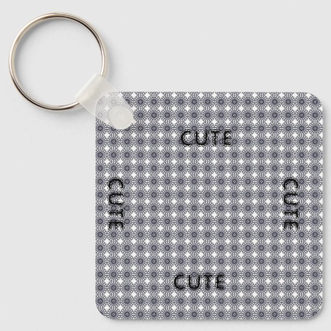 LLAVERO CUTE_ BLACK Y GRIS OSCURO KEYCHAIN (Anverso)