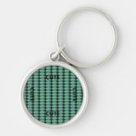 LLAVERO CUTE_ BLACK Y KEYCHAIN VERDE OSCURO