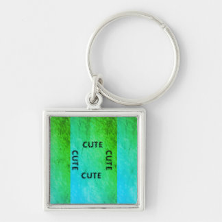 LLAVERO CUTE_ BLACK Y LIGHT VERDE KEYCHAIN