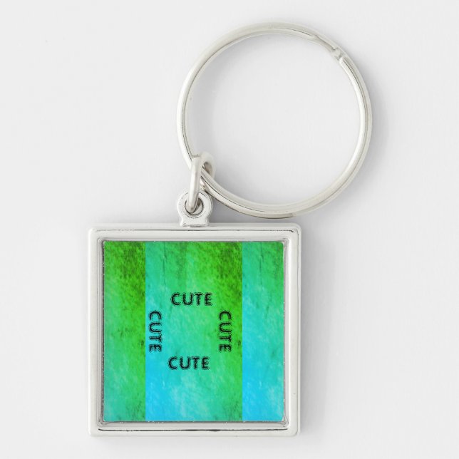 LLAVERO CUTE_ BLACK Y LIGHT VERDE KEYCHAIN (Frente)