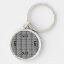 CUTE_ BLACK Y PROFUNDAMENTE GRIS KEYCHAIN