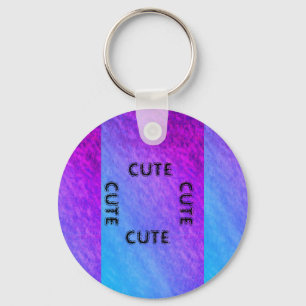 LLAVERO CUTE_ BLACK Y PURPUS BLUE KEYCHAIN