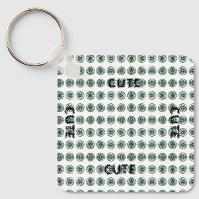 LLAVERO CUTE_ BLACK Y VERDE KEYCHAIN (Anverso)