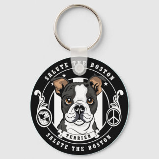 Llavero Cute Boston Terrier Keychain
