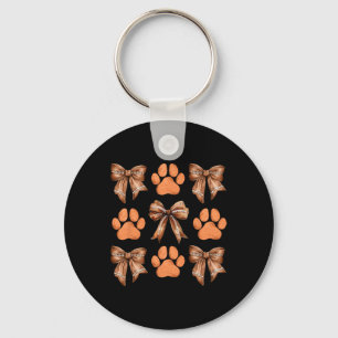 Llavero Cute Bow Coquette Perro Paw Impresión Estética Per