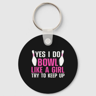 Llavero Cute Bowling Para Mujeres Chicas Bowler Me Ahorra
