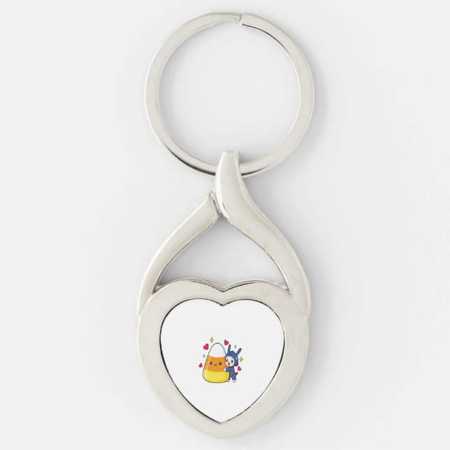 Llavero Cute Bunny Abgging Candy Corn (Anverso)
