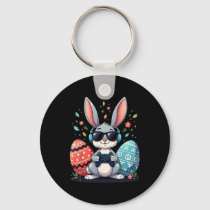 Llavero Cute Bunny Gamer Huevos de Pascua Rodeados