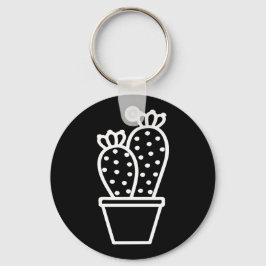 Llavero Cute Cactus Dibujar Doodle Plantas Potables Simple