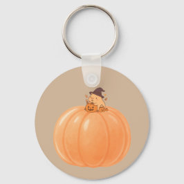 Llavero Cute Capybara Pumpkin Halloween Keychain