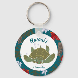 Llavero Cute Cartoon Hawaii Sea Turtle Tropical