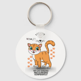 Llavero Cute Cat Keychain | Adorable Kitty Accessory 