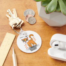 Cute Cat Keychain | Adorable Kitty Accessory