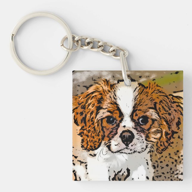 Llavero Cute Cavalier Puppy (Frente)