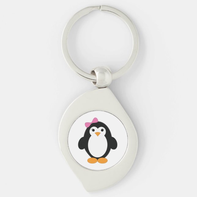 Llavero Cute Chica Penguin (Anverso)