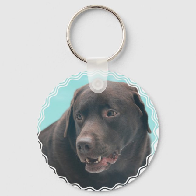 Llavero Cute Chocolate Lab (Anverso)