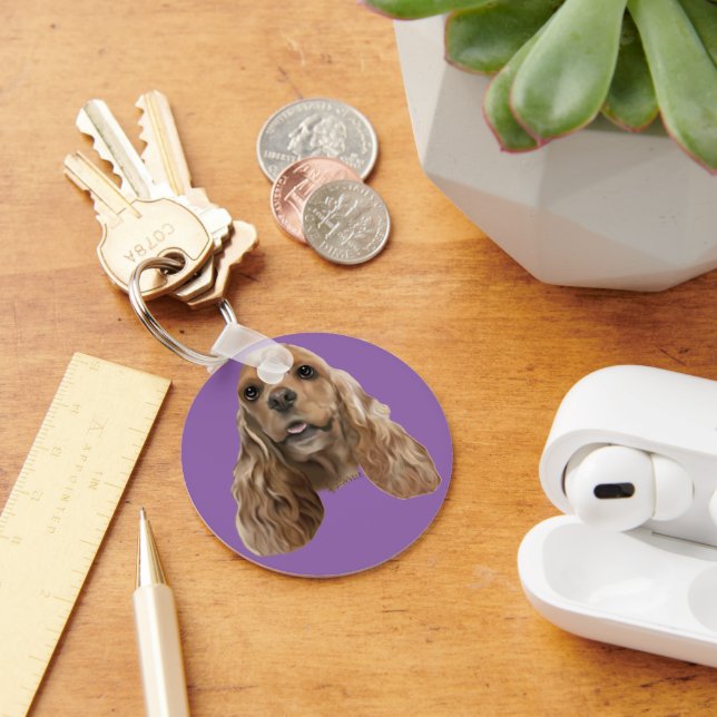 Llavero Cute Cocker Spaniel Dog (Escritorio )