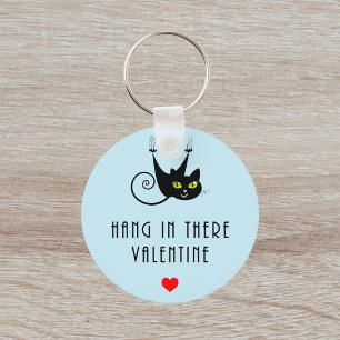 Llavero Cute colgar en ese gato negro colgante de San Vale