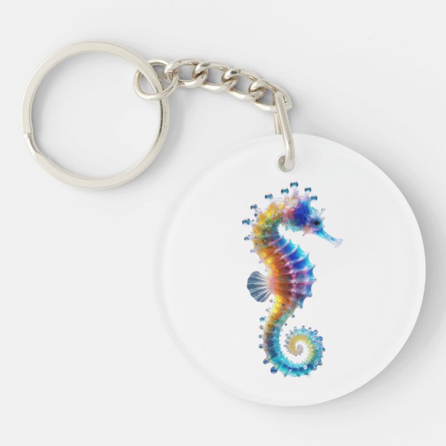 Llavero Cute Colorful Seahorses (Frente)