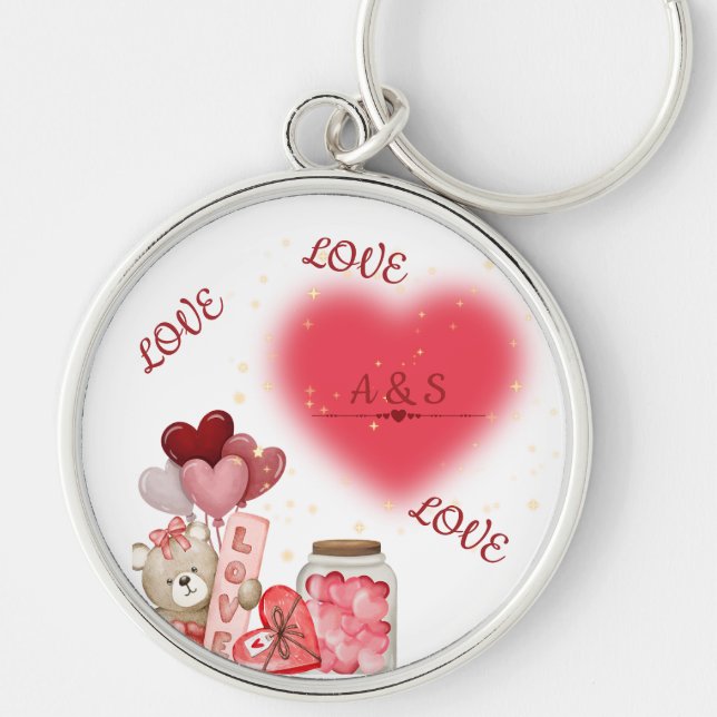 Llavero Cute de San Valentín (Frente)
