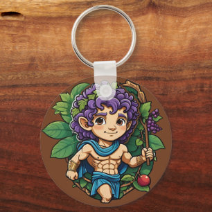 Llavero Cute Dionysus Grey de mitología Griega