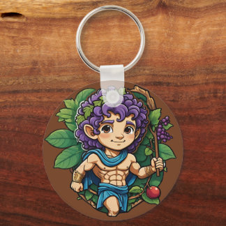 Llavero Cute Dionysus Grey de mitología Griega