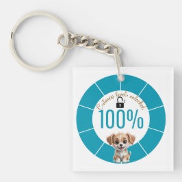 Llavero Cute Dog Keychain – Custom Text & Image