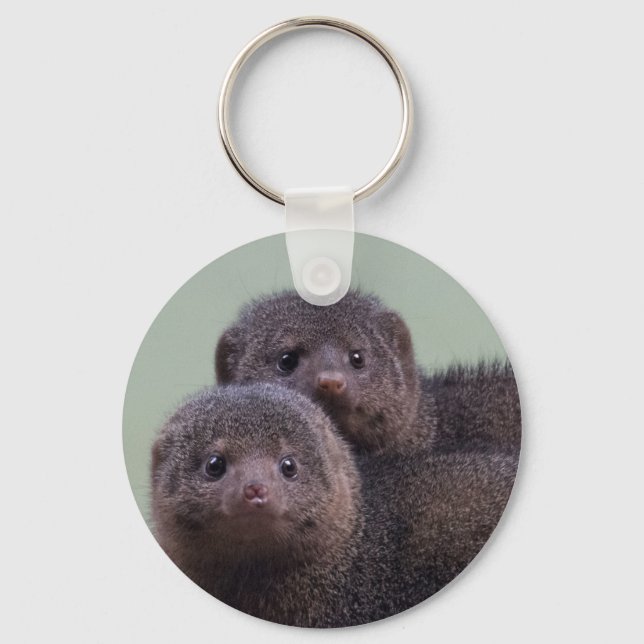 Llavero Cute Dwarf Mongoose Pair (Anverso)