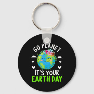 Llavero Cute Earth Day Go Planet es divertido