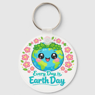 Llavero Cute Earth Day Keychain